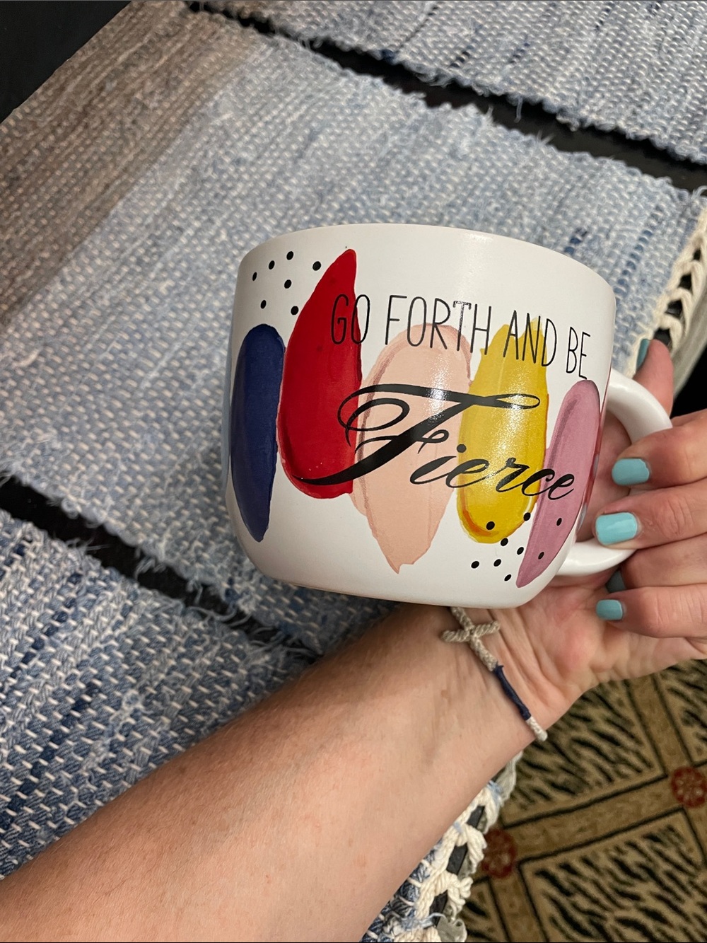 Wild Sage Go Forth and Be Fierce Colorful Ceramic Mug - Picture 6 of 8
